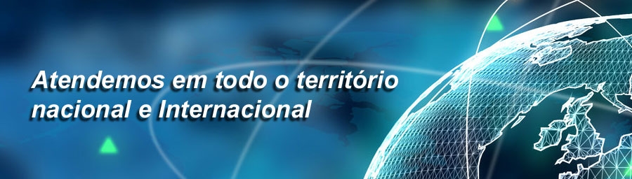 Atendemos em todo território Nacional e Internacional